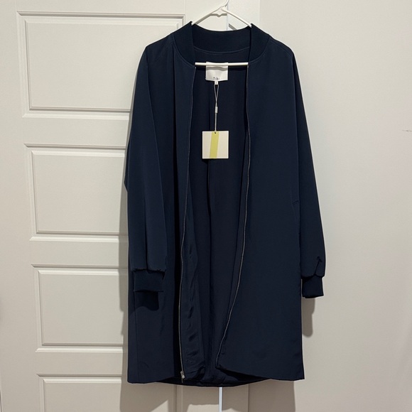 Tibi Navy Bomber Jacket